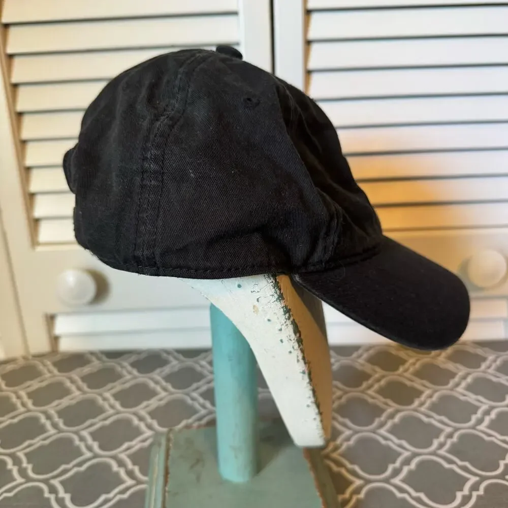 Adidas Baseball Cap Hat Black White Athletic One Size Adjustable Strap Active
